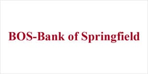 A red bank of spring logo.