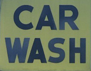 A sign that says car wash